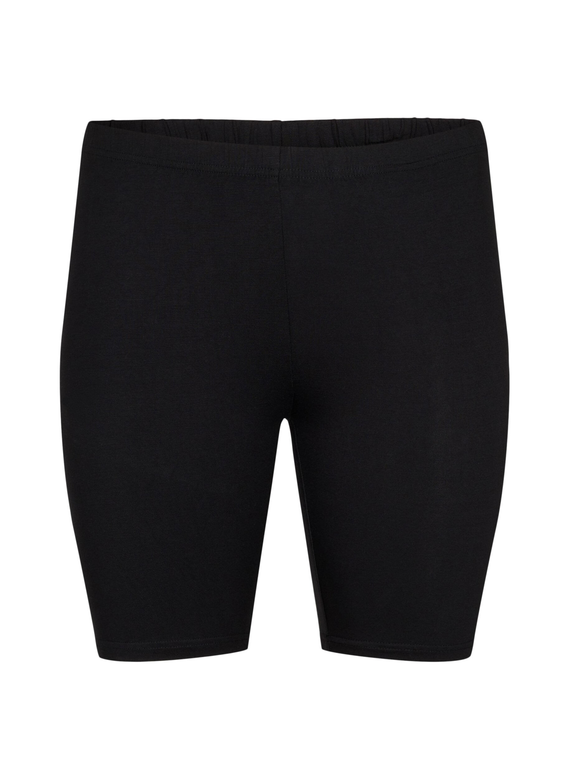 Zizzi Sykkelshorts i viskose, 2 stk., Svart, Packshot image number 3