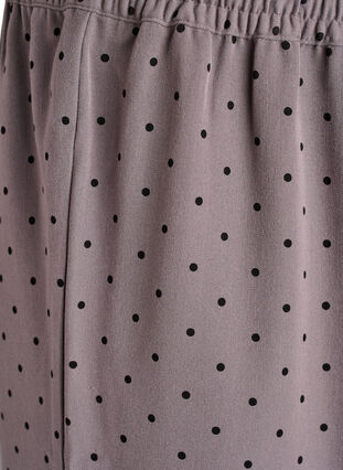 Zizzi Bukser med vide ben og høy midje, Grå, Packshot image number 2