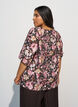 Viskosebluse med V-hals, Rosa, Model image number 2