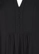 Kort kjole med sømmer og knapper, Black, Packshot image number 2