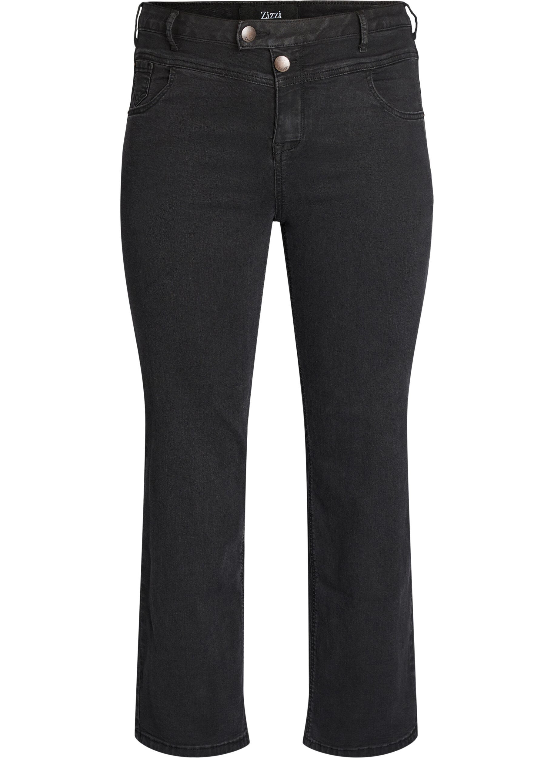 Regular fit Gemma jeans med h&oslash;y midje