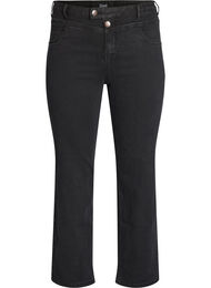 Regular fit Gemma jeans med h&oslash;y midje, Svart
