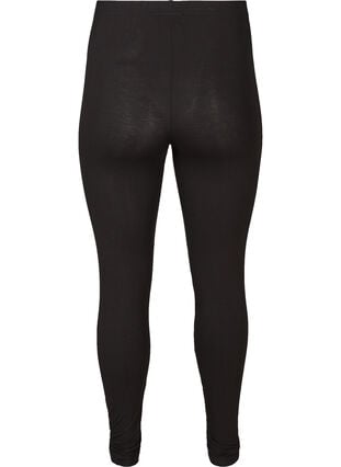Zizzi Basis leggings i viskose, Svart, Packshot image number 1