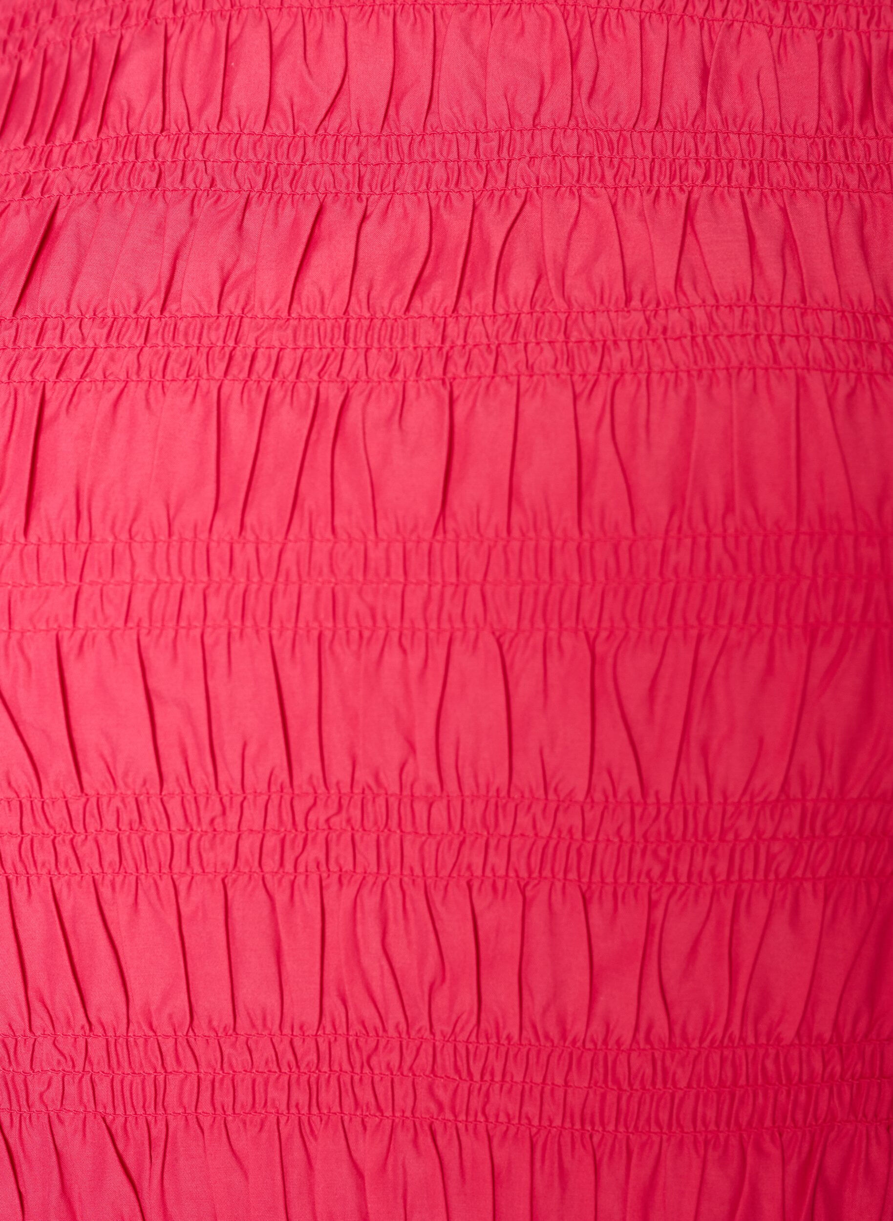 ZizziSmock-topp med b&aring;thals og peplum-fald, Rosa, Packshot image number 2