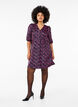 Knelang kjole med broderte blomster, Black Pink Flower, Model image number 2