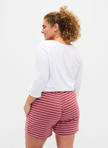 Bomullsshorts med lommer, Apple Butter Stripe, Model image number 0