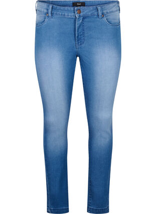 Viona jeans med normal midje, Light Blue, Packshot image number 0