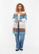 Lang cardigan med åpen front, Reef Waters Mel Comb, Model image number 2
