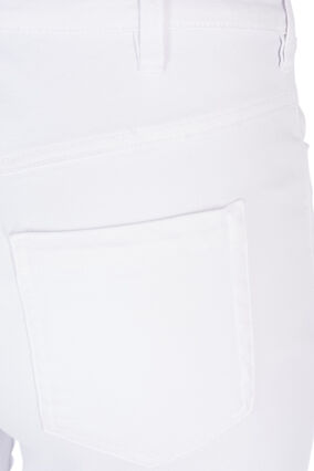 Slim fit Emily caprijeans, Bright White, Packshot image number 3