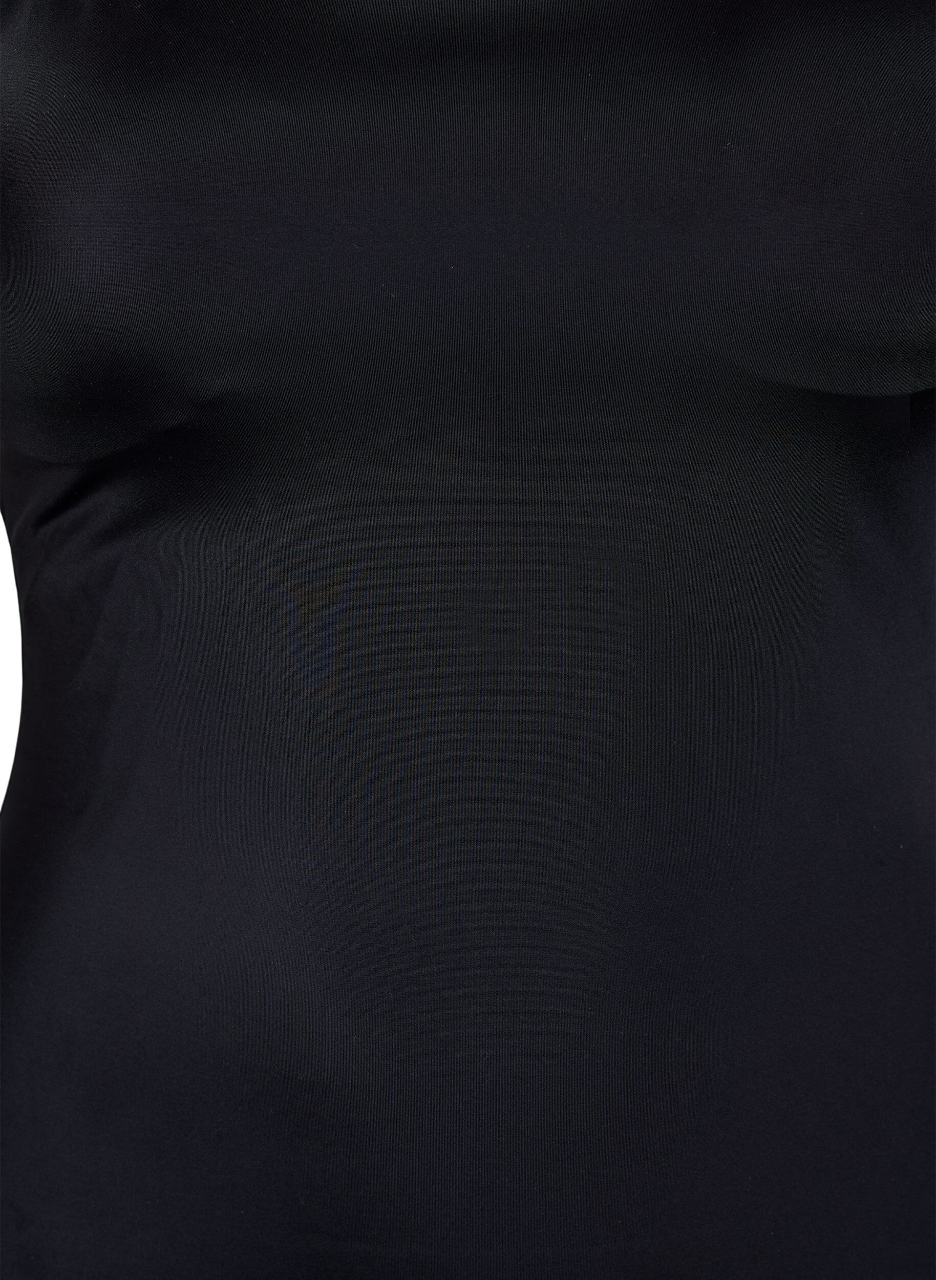 Zizzi Badedrakt med kryssede stropper, Svart, Packshot image number 2