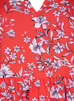 Flash - Kjole i A-linje med trykk, Poinsettia Flower, Packshot image number 2
