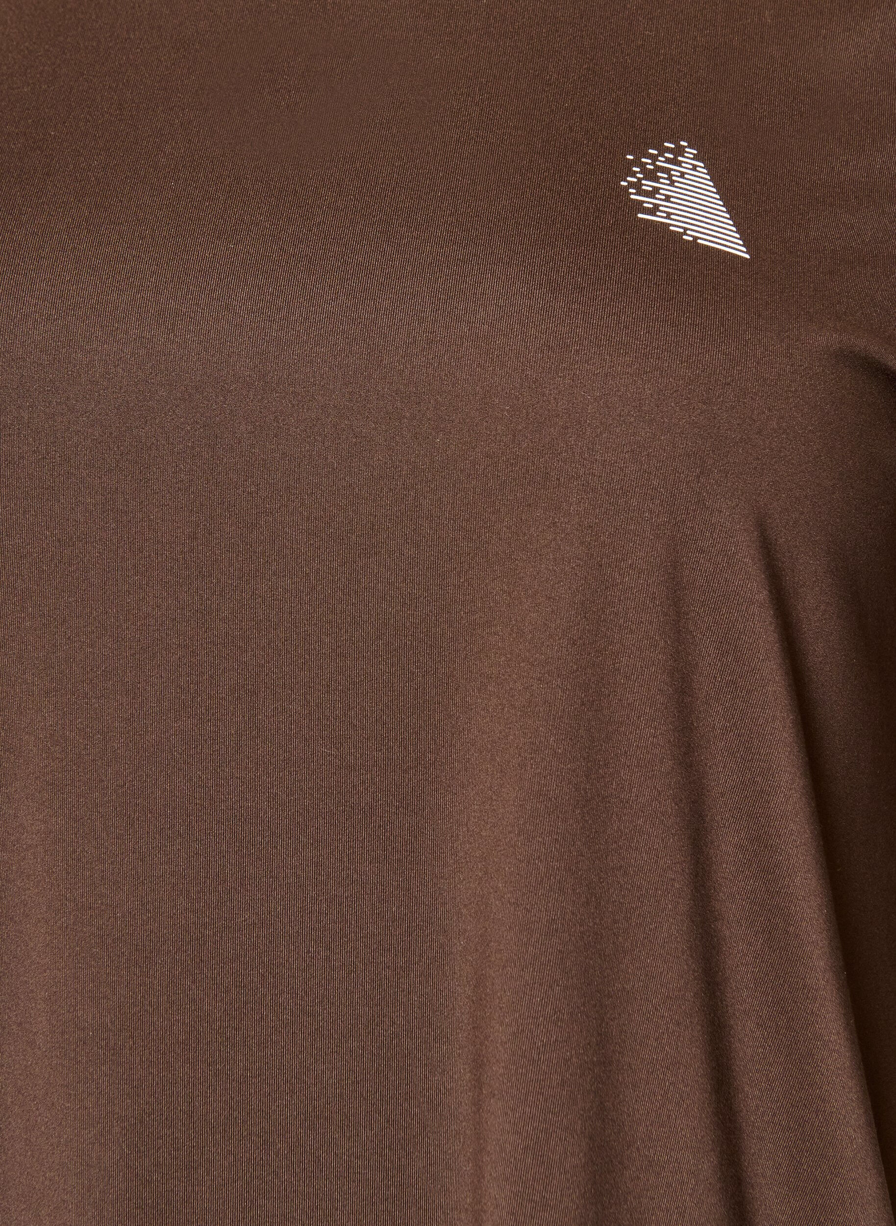 ZizziTreningsgenser med 3/4-ermer, Brun, Packshot image number 2