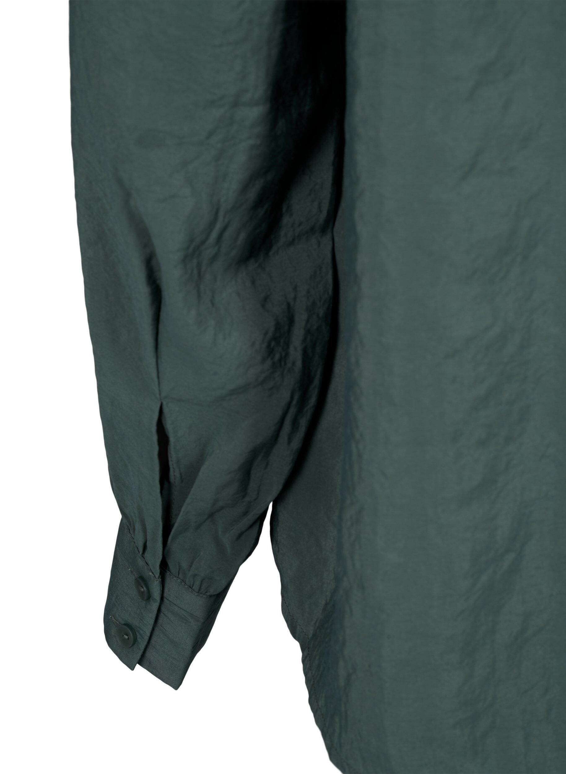 Zizzi Langermet skjorte i Tencel &trade; Modal, Dark Forest, Packshot image number 4