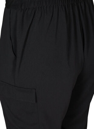 Løse bukser med lommer, Black, Packshot image number 3