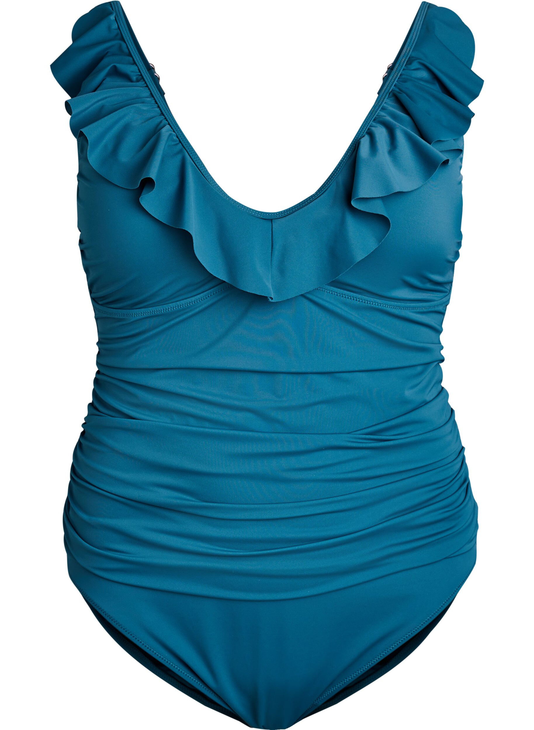 Badedrakt med volanger og uttagbare innlegg