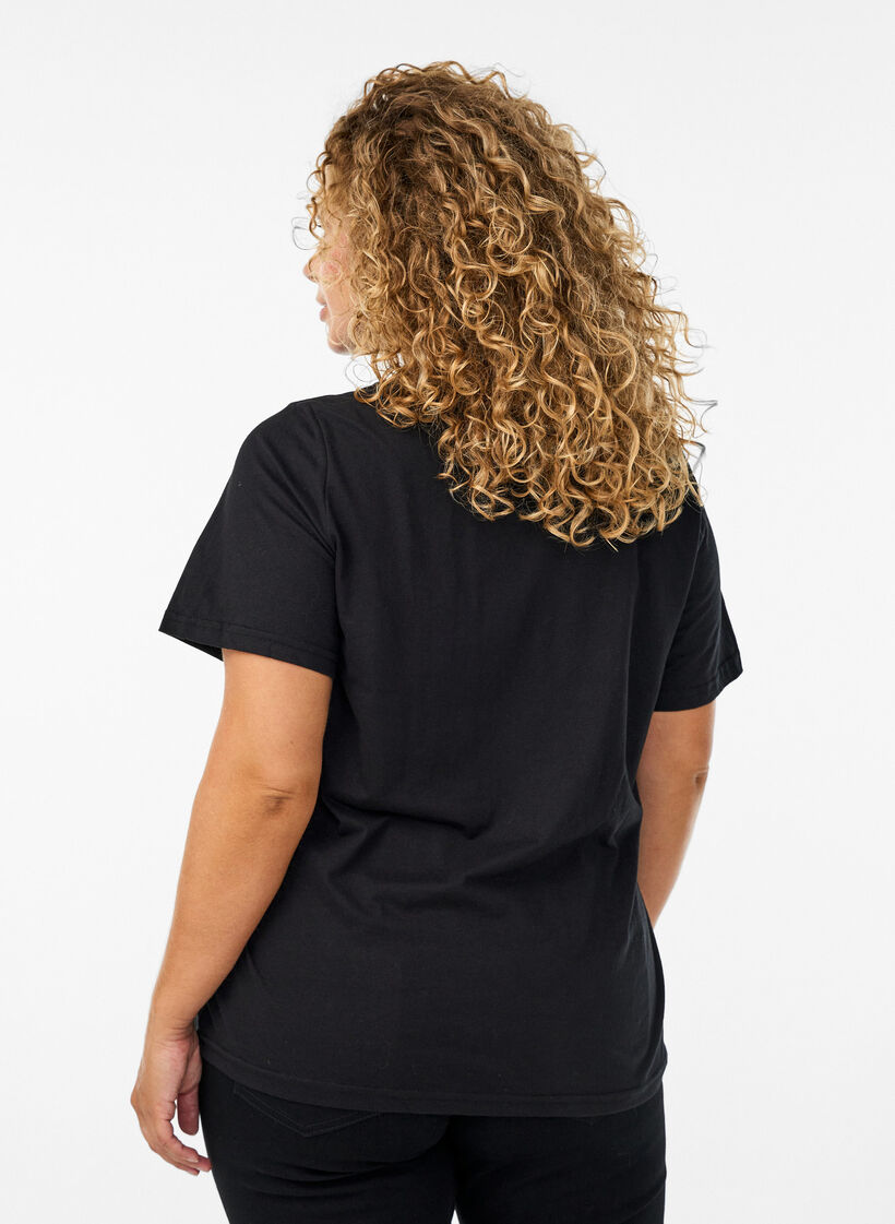 FLASH - T-skjorte med trykk, Svart, Model image number 2