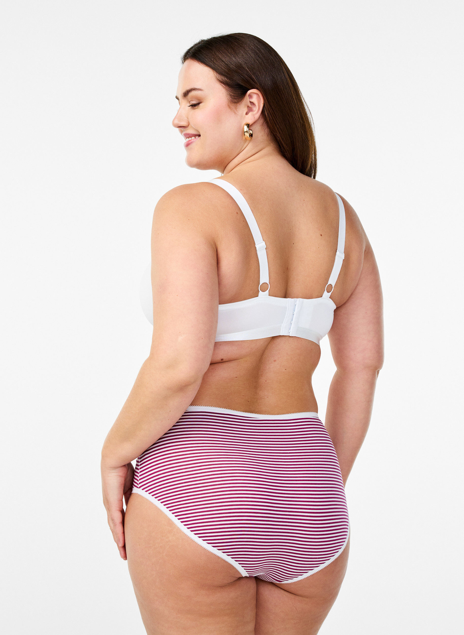 Zizzi 7-pakning med truser med regular waist, Bl&aring;, Model image number 1