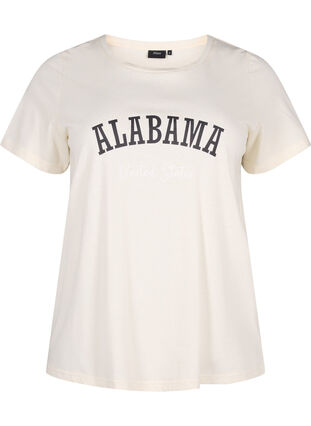 T-skjorte i bomull med tekst, Antique W. Alabama, Packshot image number 0