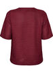 Bluse med tekstur og glitter, R&oslash;d, Packshot image number 1
