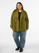 Kort k&aring;pe med dobbeltradede knapper, Gr&oslash;nn, Model image number 1