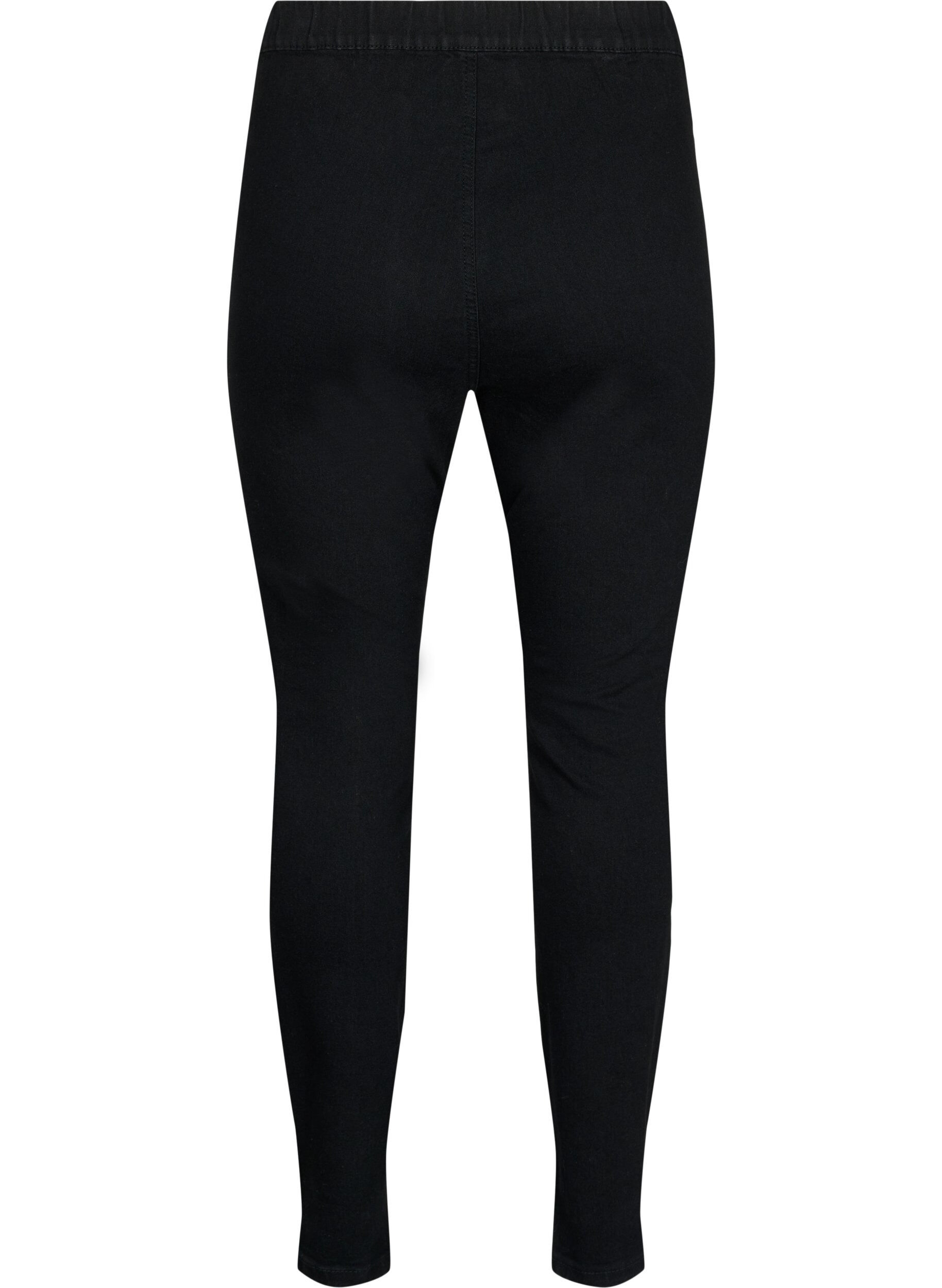 Zizzi FLASH - Tettsittende jeggings med h&oslash;yt liv, Black, Packshot image number 1
