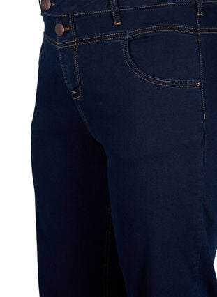 Zizzi Regular fit Gemma jeans med høy midje, Blå, Packshot image number 2