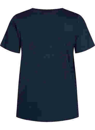 Kortermet T-skjorte med A-form, Navy Blazer, Packshot image number 1