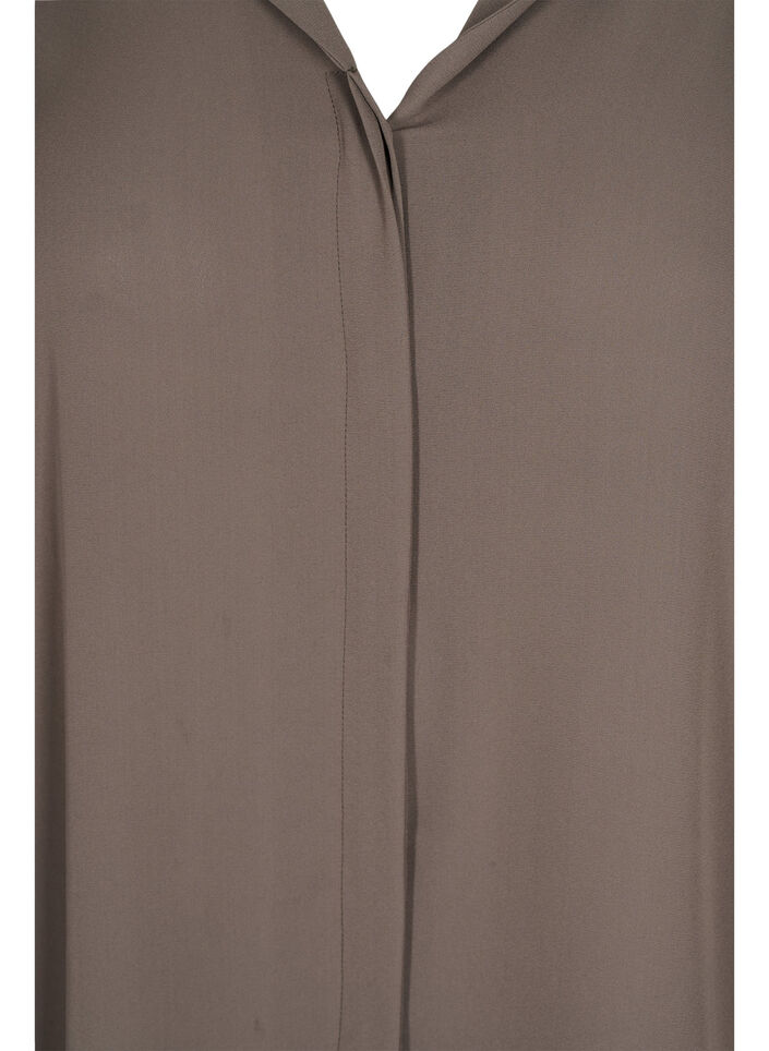 Ensfarget skjorte med V-hals, Falcon, Packshot image number 2