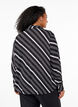 Stripete skjorte med lange ermer, Black Stripe, Model image number 1