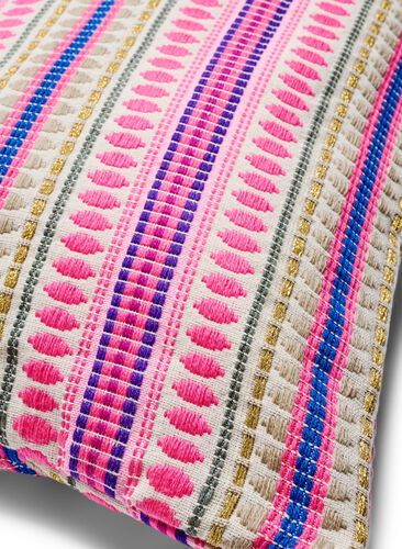 Putetrekk med fargerikt mønster , Light Pink, Packshot image number 1