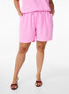 Shorts med lommer og elastisk linning, Rosa, Model image number 3