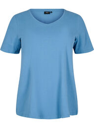 Basis enkel bomulls t-skjorte, Copen Blue