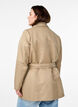 Kort trenchcoat med belte, Beige, Model image number 2
