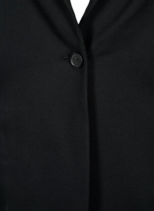 Zizzi Blazer med 3/4-lange ermer, Black, Packshot image number 2