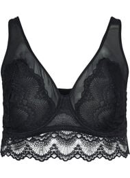 Blonde-BH med bøyle og mesh, Black