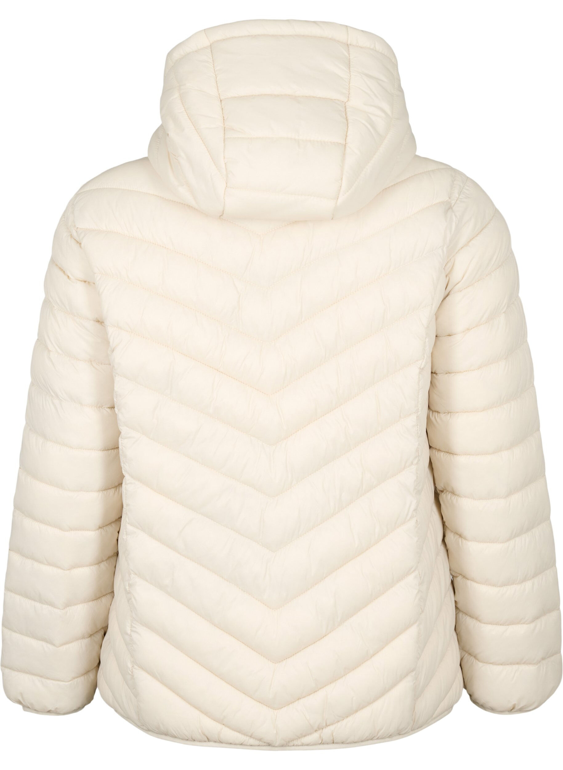 ZizziLettvektsjakke med hette, Beige, Packshot image number 1