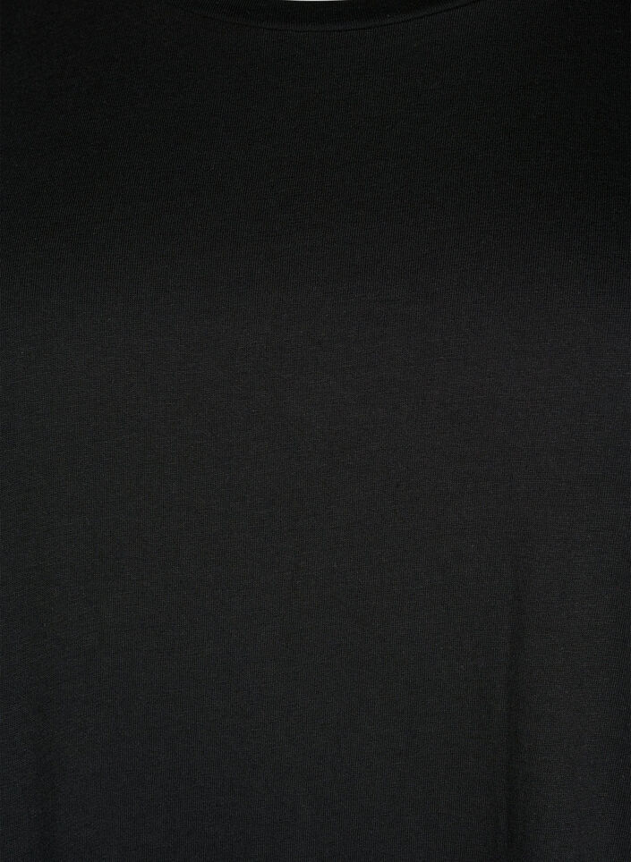 Kortermet T-skjorte, 2 stk., Svart, Packshot image number 2