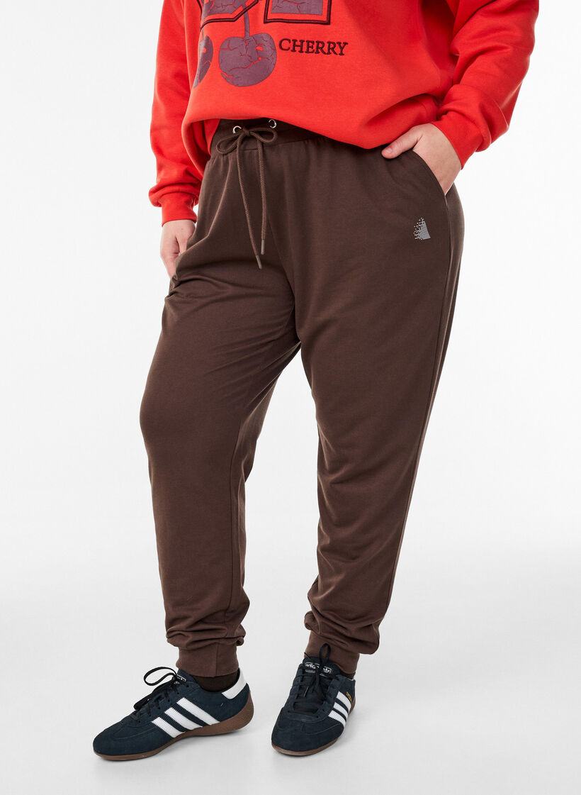 Genser med motiv foran, R&oslash;d, Model image number 3