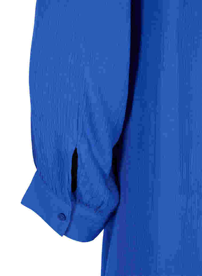 Viskosetunika med 3/4-ermer, Dazzling Blue, Packshot image number 3