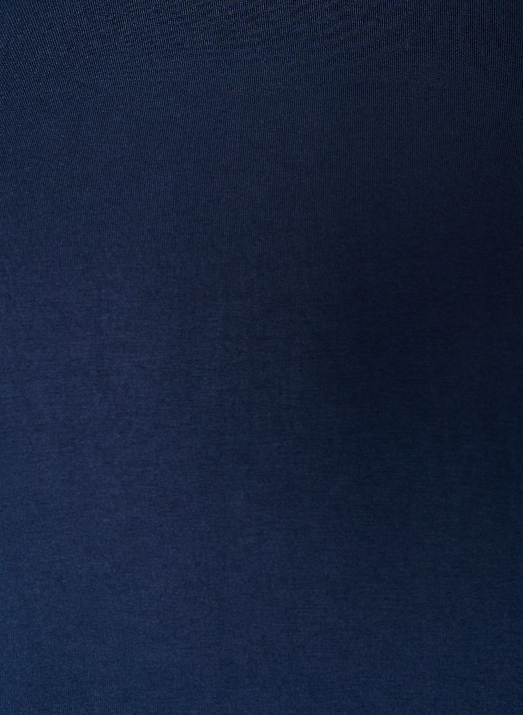 ZizziJerseybluse med albuelange ballongermer, Bl&aring;, Packshot image number 2