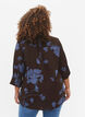 Bluse med print og 3/4 ermer, Falcon Flower, Model image number 1