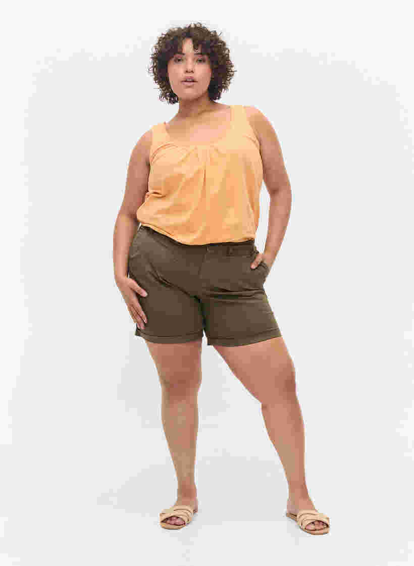 Shorts i bomull med lommer, Tarmac, Model image number 2