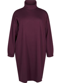 Turtleneck kjole i A-linjefasong, Rød Turtleneck kjole i A-linjefasong