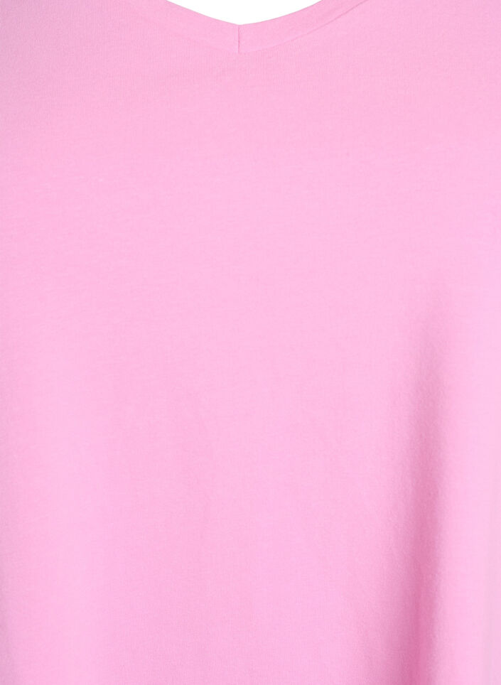 Basis enkel bomulls t-skjorte, Rosa, Packshot image number 2