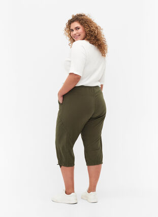 Capribukser i bomull, Ivy Green, Model image number 1