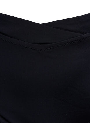 Ensfarget bikinitruse med høyt liv, Black, Packshot image number 2