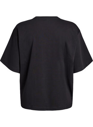 Zizzi Oversized T-skjorte med halve ermer, Svart, Packshot image number 1