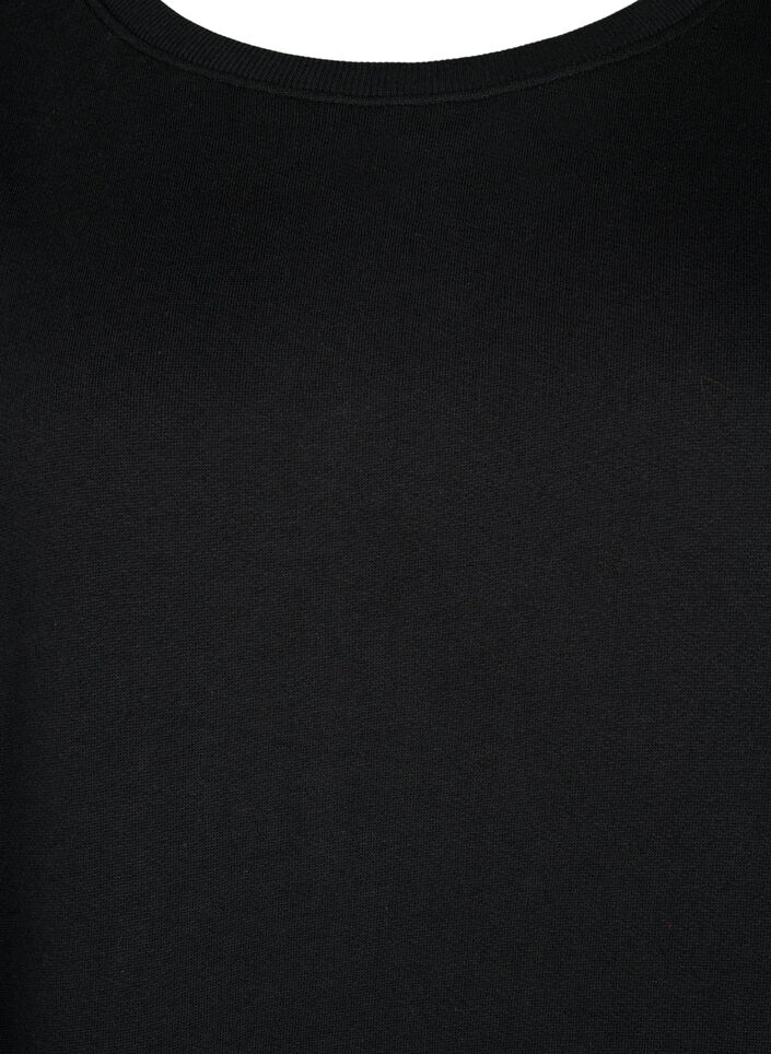 Genser tunika med snøre-detaljer, Black, Packshot image number 2