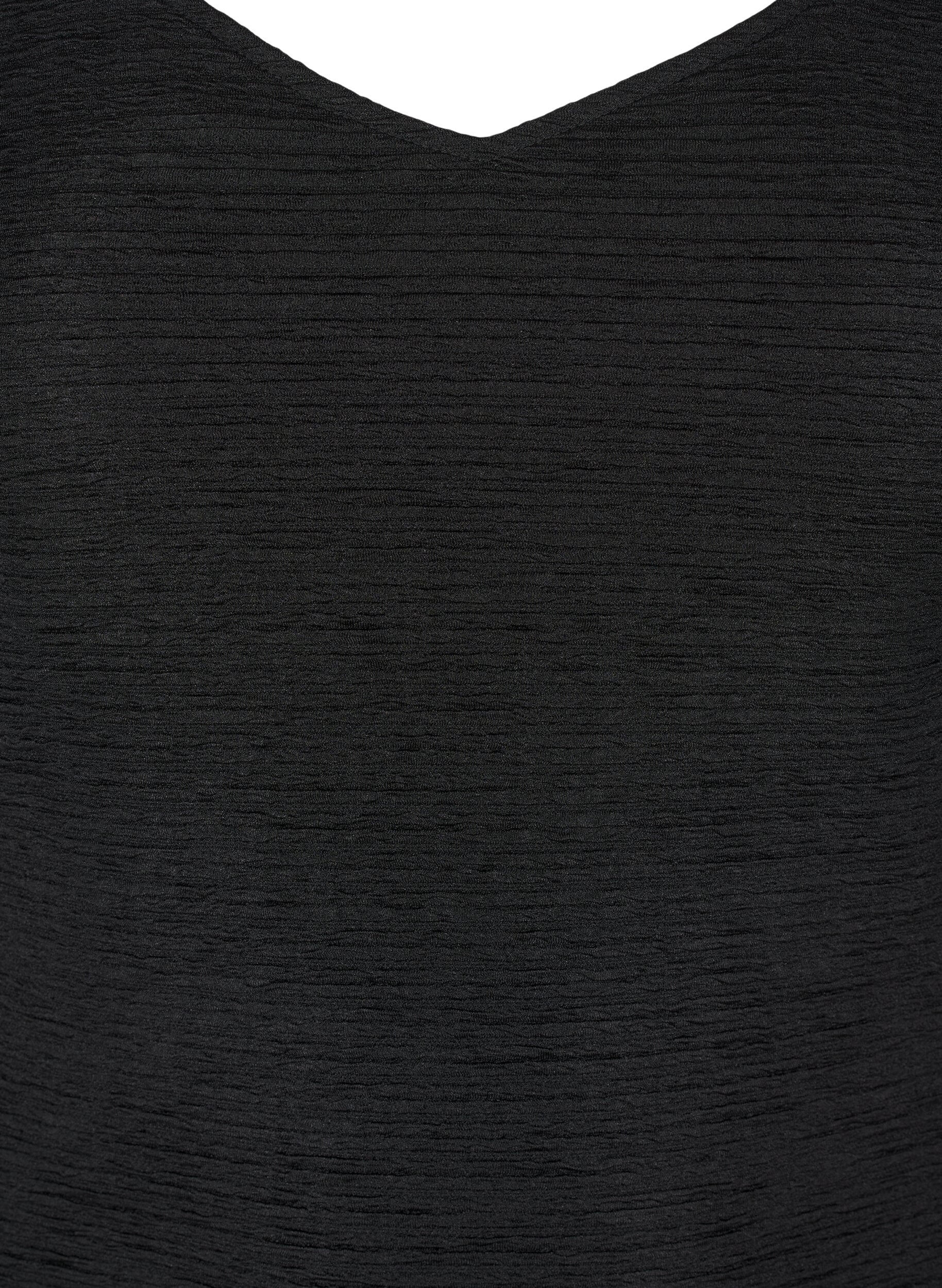 Zizzi Ermel&oslash;s body med tekstur, Black, Packshot image number 2