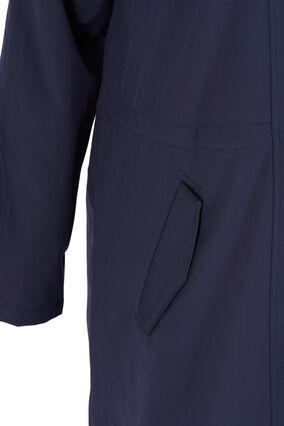 Softshelljakke med hette, Night Sky solid, Packshot image number 3